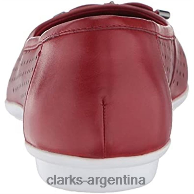 Clarks mujer 2FZPZ1331 Bailarina de mujer clarks Gracellea de piel roja cuero rojo