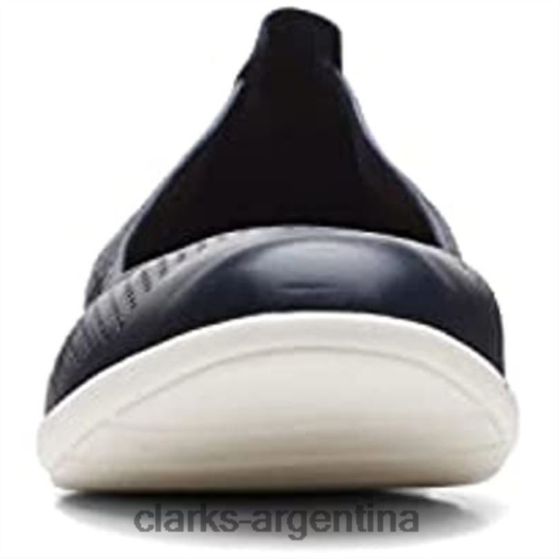 Clarks mujer 2FZPZ1396 bailarinas jenette facilidad mujer piel azul marino clarks