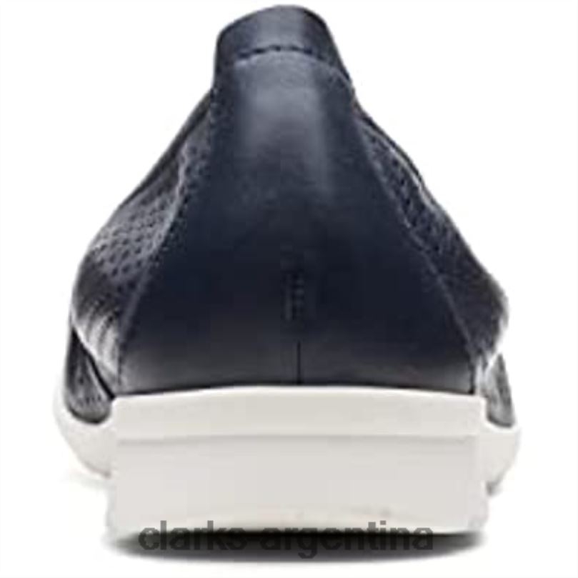 Clarks mujer 2FZPZ1396 bailarinas jenette facilidad mujer piel azul marino clarks