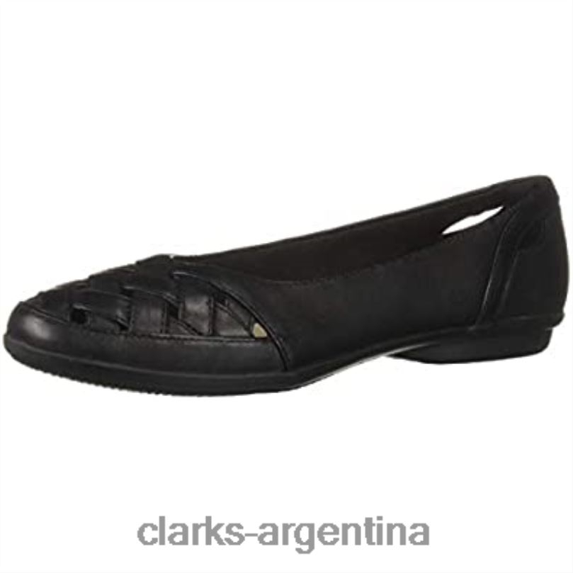 Clarks mujer 2FZPZ1487 bailarina Gracelmaze de mujer clarks piel negra cuero negro