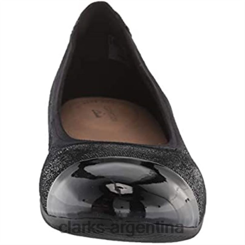 Clarks mujer 2FZPZ1549 bailarinas de mujer sara orquídea clarks combi de cuero negro