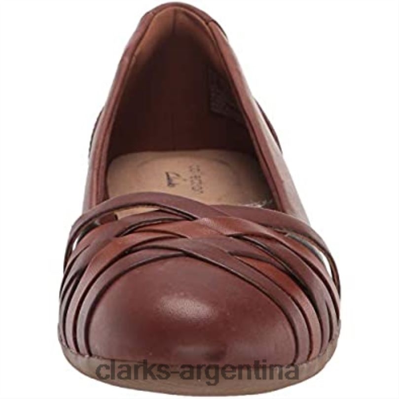 Clarks mujer 2FZPZ1883 Bailarinas combi clarks sara clover de piel caoba ny para mujer