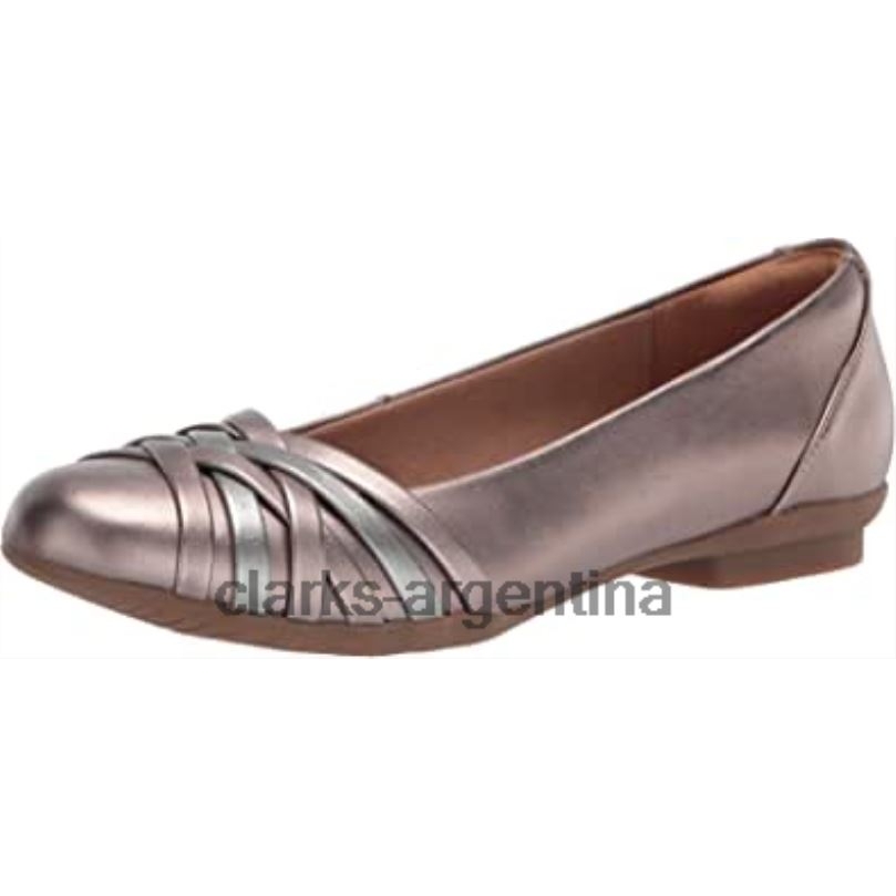 Clarks mujer 2FZPZ2444 bailarinas sara clover metalizadas combi sintéticas para mujer clarks