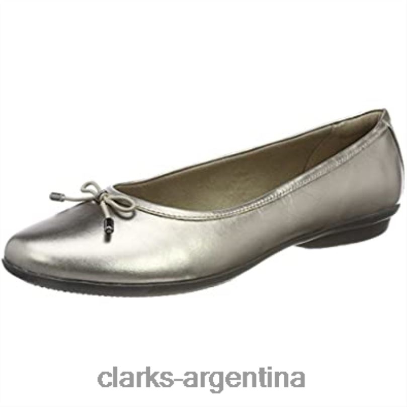Clarks mujer 2FZPZ2777 Bailarinas clarks beige pewter Gracelblu de mujer peltre beige