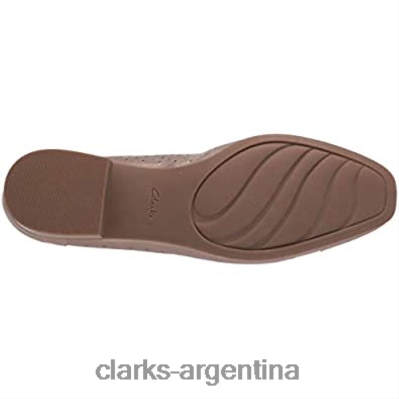 Clarks mujer 2FZPZ2953 Bailarinas Clarks Juliet Cedar de piel metalizada para mujer