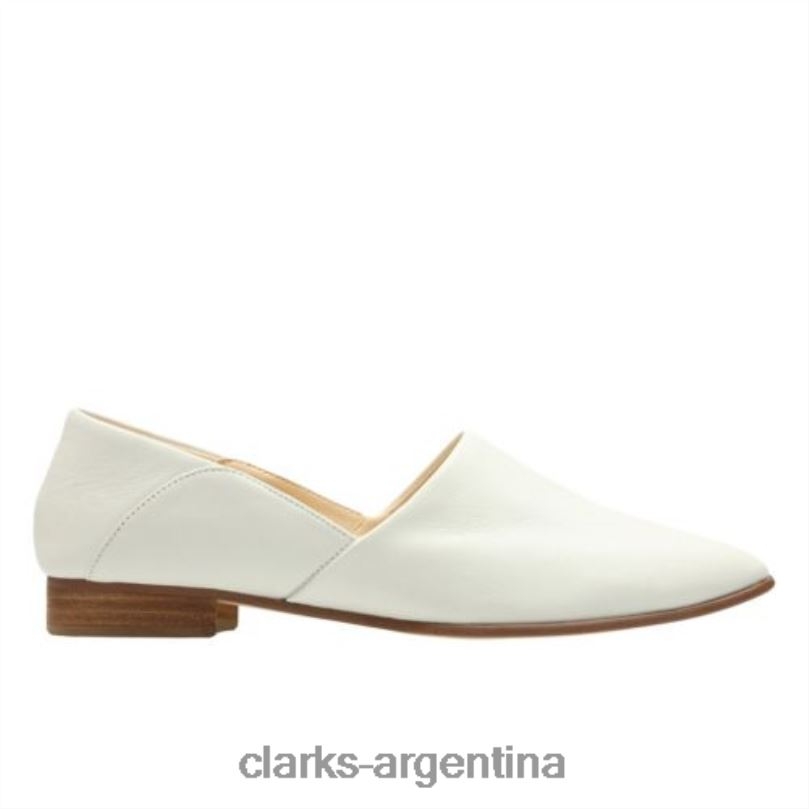 Clarks mujer 2FZPZ4263 clarks cuero blanco tono puro cuero blanco
