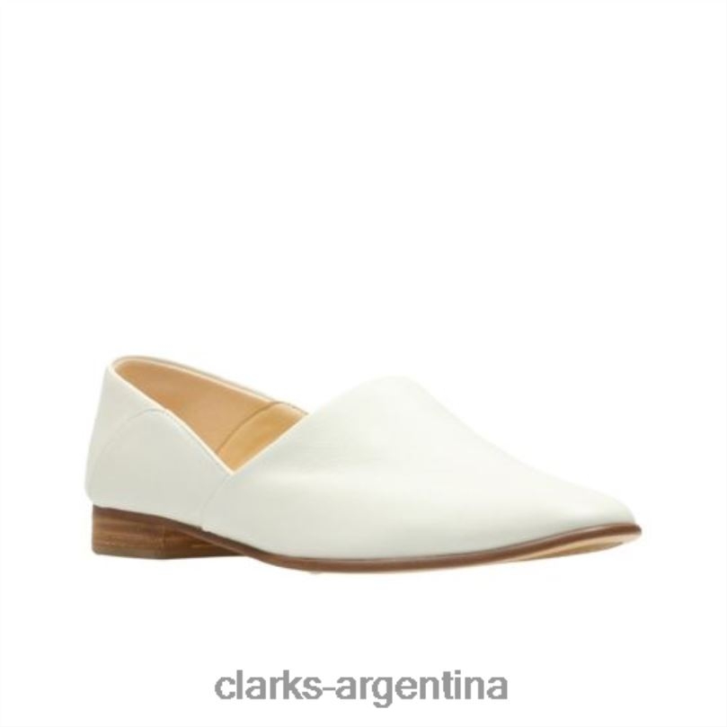 Clarks mujer 2FZPZ4263 clarks cuero blanco tono puro cuero blanco