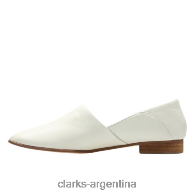 Clarks mujer 2FZPZ4263 clarks cuero blanco tono puro cuero blanco