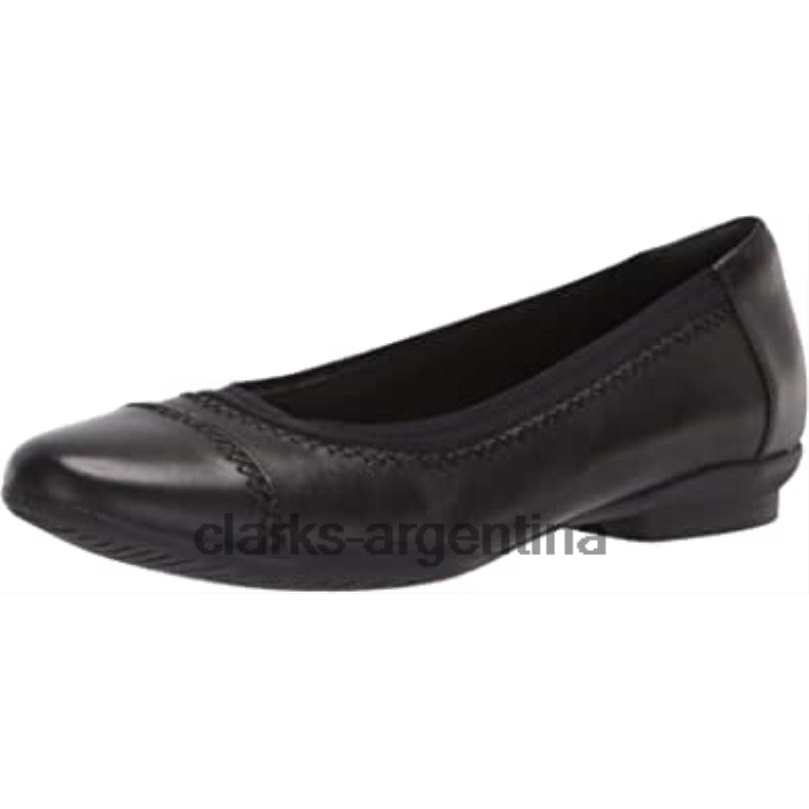 Clarks mujer 2FZPZ461 bailarinas sara bay mujer clarks cuero negro