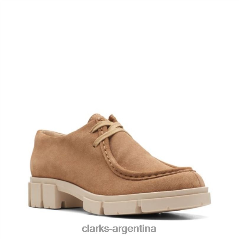 Clarks mujer 2FZPZ5143 teala wally ante tostado claro clarks ante tostado claro gamuza color canela claro