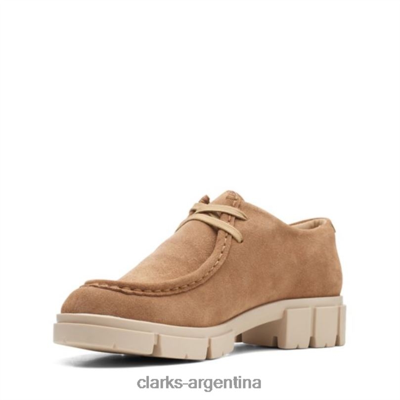 Clarks mujer 2FZPZ5143 teala wally ante tostado claro clarks ante tostado claro gamuza color canela claro