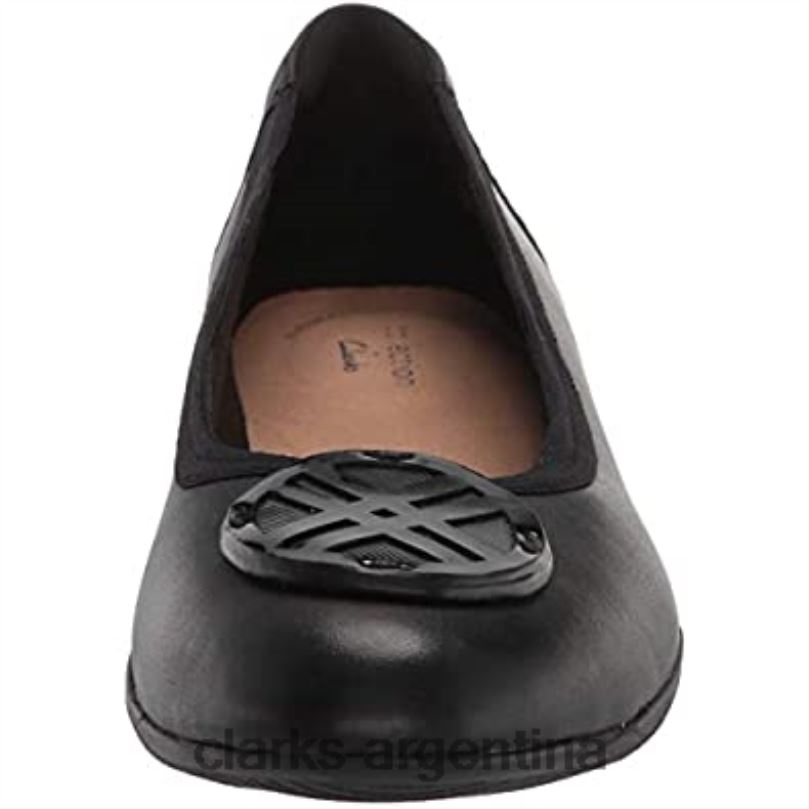 Clarks mujer 2FZPZ621 bailarina baja sara wil mujer clarks cuero negro cuero negro