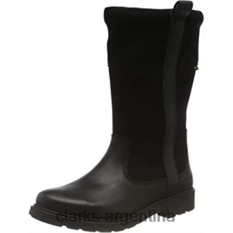 Clarks niños 2FZPZ1084 Bota chelsea astrolhi gtx k de niña de piel negra clarks cuero negro