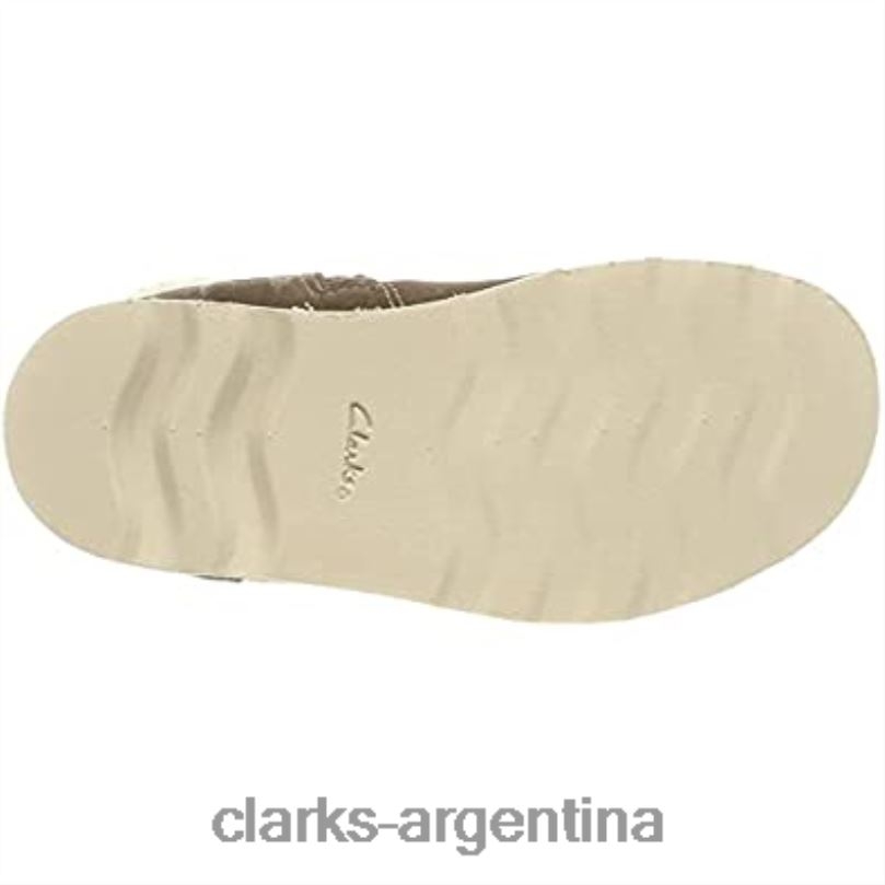 Clarks niños 2FZPZ1386 Botas de nieve Clarks Crown Loop T para niña, ante color nogal gamuza nogal