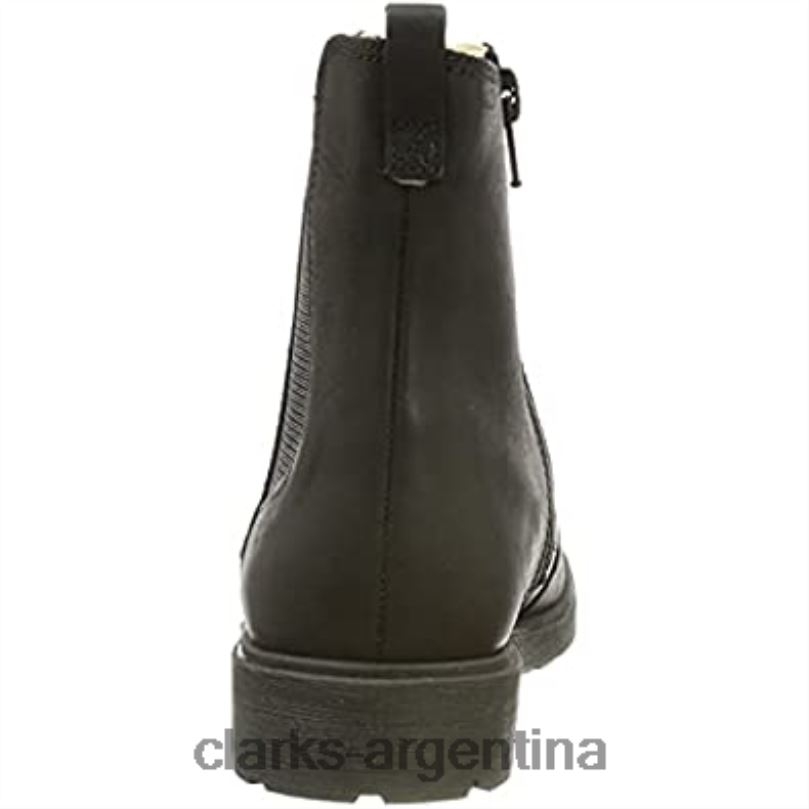 Clarks niños 2FZPZ2969 Botas chelsea clarks astrol ork de piel negra para niña cuero negro