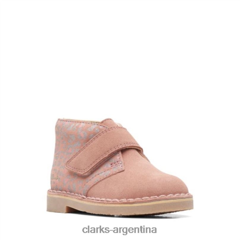 Clarks niños 2FZPZ6870 bota desierto 2 niño combinación rosa claro combinación rosa claro clarks combinación rosa claro