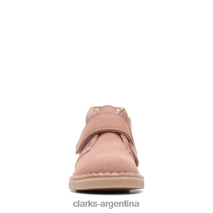 Clarks niños 2FZPZ6870 bota desierto 2 niño combinación rosa claro combinación rosa claro clarks combinación rosa claro