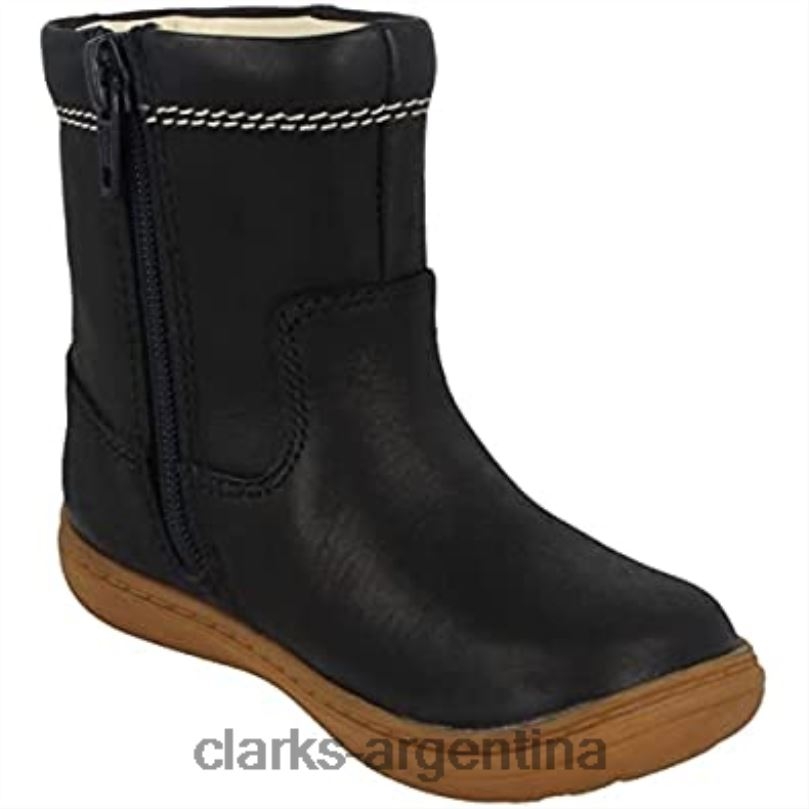 Clarks niños 2FZPZ724 botas infantiles combi flash midi t azul marino para niña clarks combinado azul marino