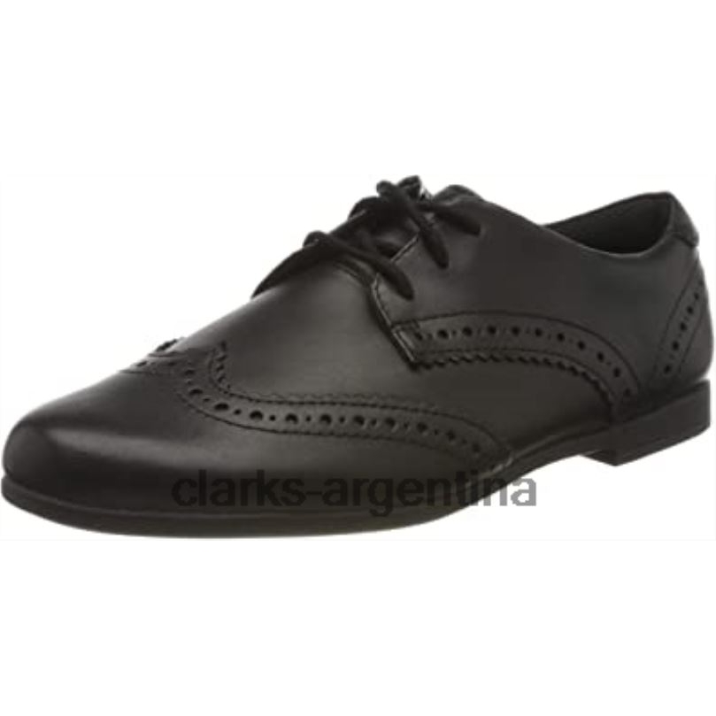 Clarks niños 2FZPZ2672 botas clarks negras sami walk k derbys para niña cuero negro cuero negro