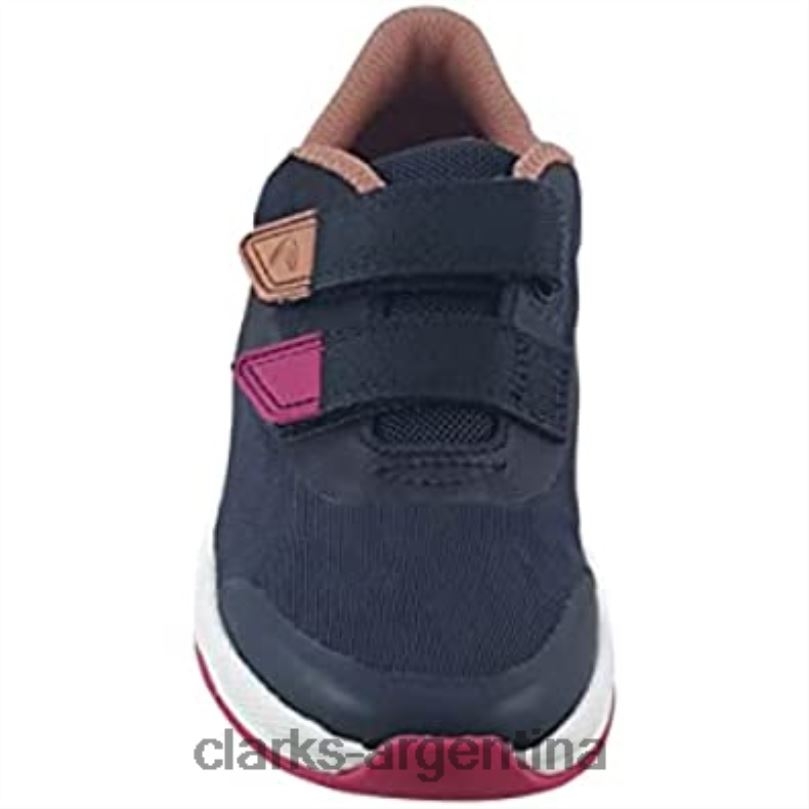 Clarks niños 2FZPZ118 Zapatillas de deporte Lowder Race azul marino sintético para niña clarks