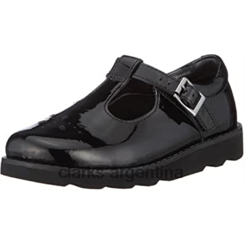 Clarks niños 2FZPZ385 Mocasines niña clarks Crown Wish negro palmadita negra
