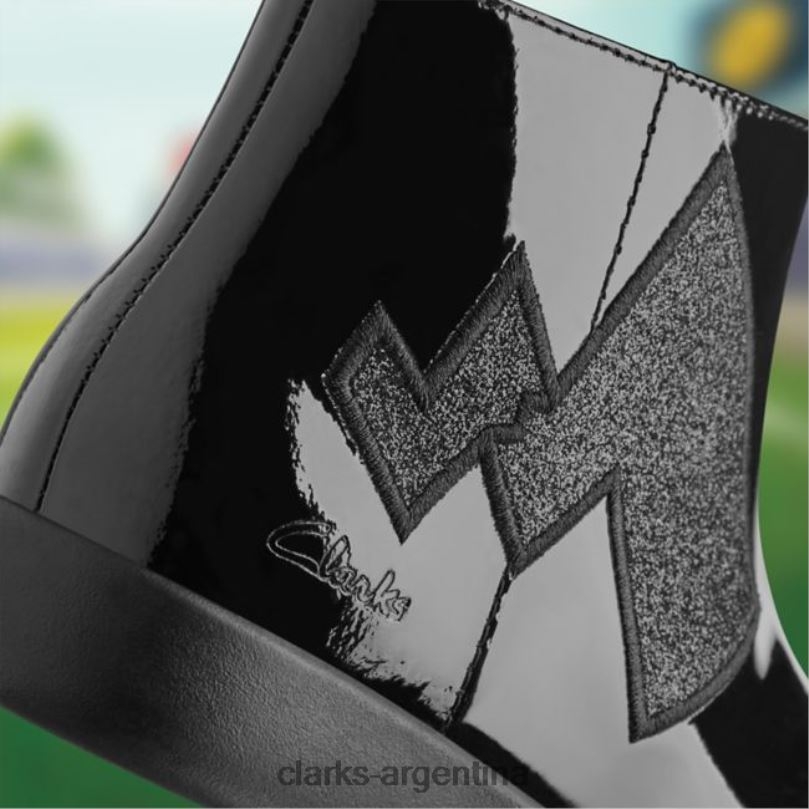 Clarks niños 2FZPZ5768 charol negro clarks etch trail kid charol negro charol negro