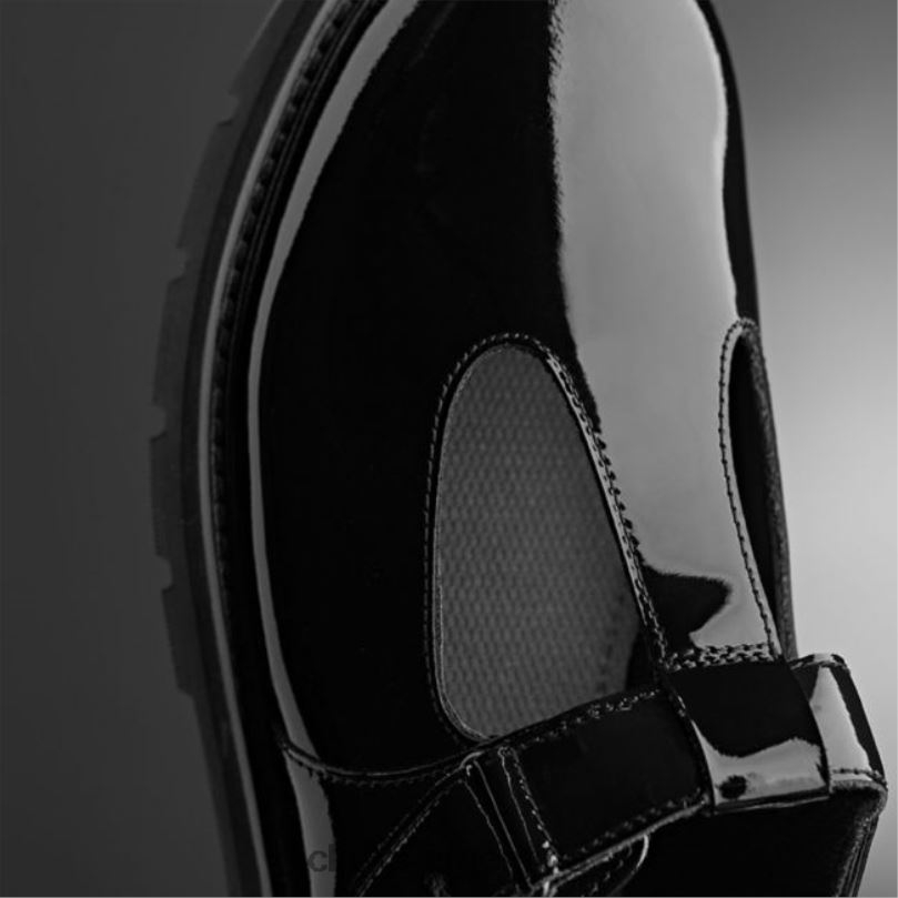 Clarks niños 2FZPZ5808 charol negro clarks prague brill juvenil charol negro charol negro