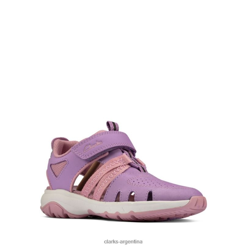 Clarks niños 2FZPZ3811 clarks cuero lila rock surf k cuero lila