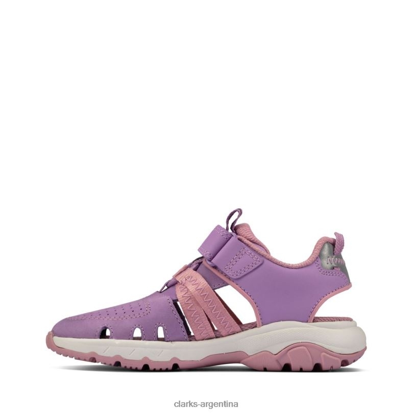 Clarks niños 2FZPZ3811 clarks cuero lila rock surf k cuero lila