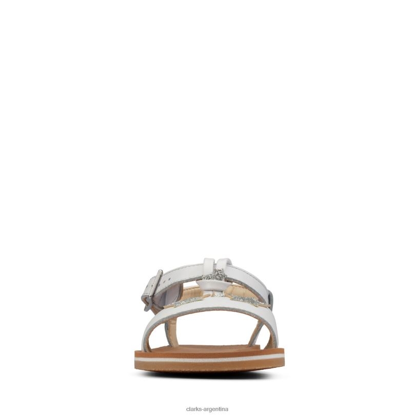 Clarks niños 2FZPZ3814 finch summer k clarks de cuero blanco cuero blanco