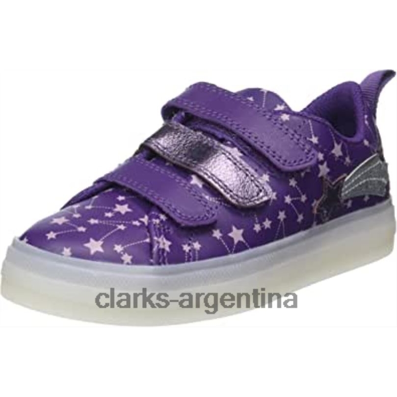 Clarks niños 2FZPZ1105 Zapatilla clarks flare fly k de niña violeta púrpura
