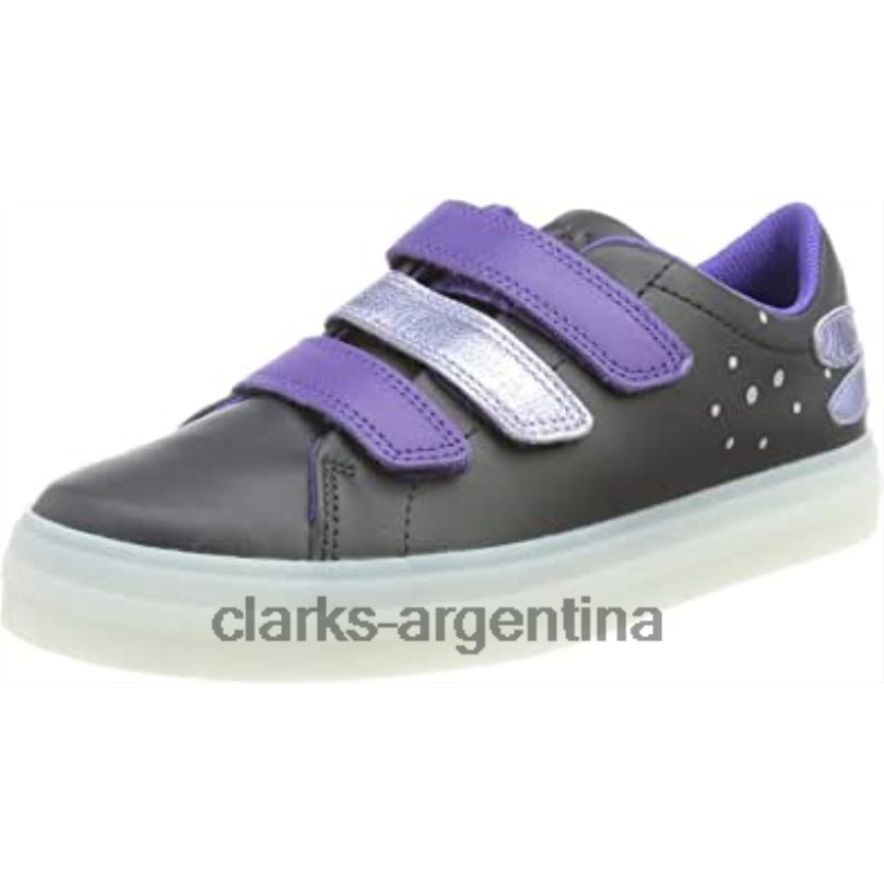 Clarks niños 2FZPZ2165 Zapatilla de niña flare fly k clarks combinación negra combinación negra