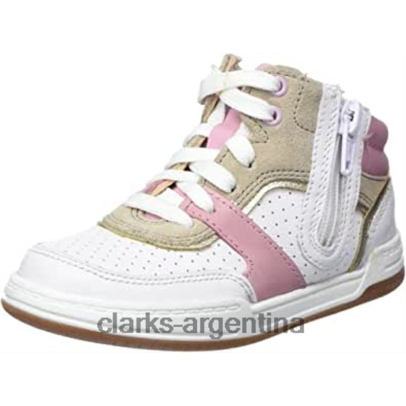 Clarks niños 2FZPZ661 Zapatilla de niña fawn peak t clarks rosa piel cuero rosa