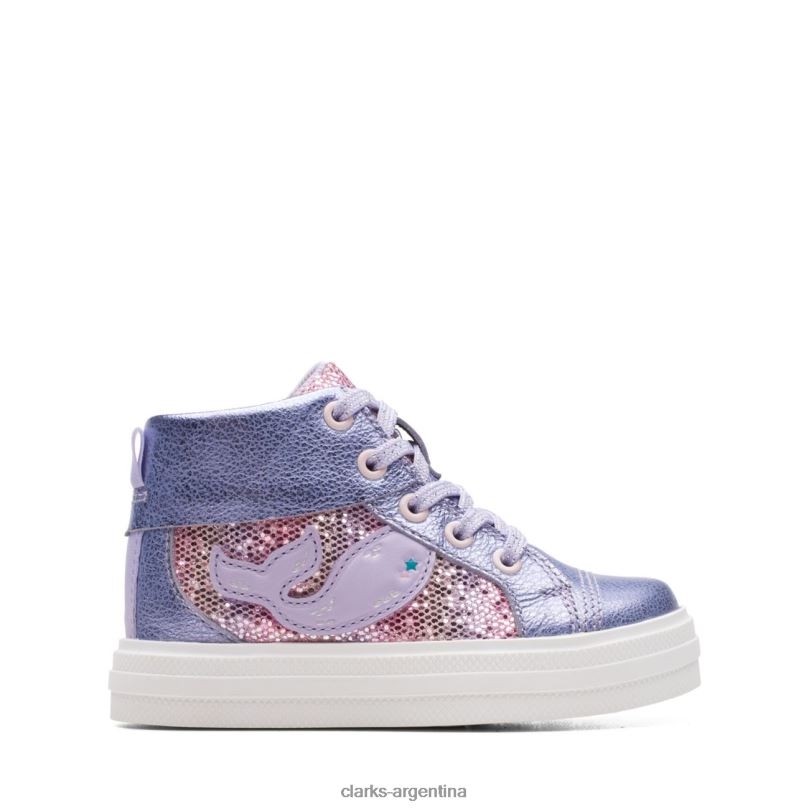 Clarks niños 2FZPZ5725 nova city niño cuero lila clarks cuero lila cuero lila