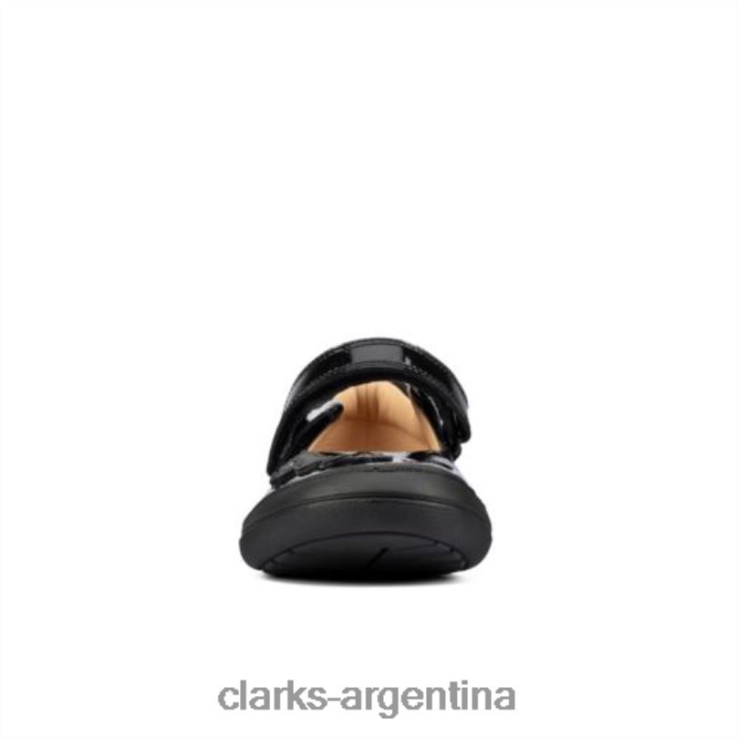 Clarks niños 2FZPZ4631 patinete daisy inf g fit clarks charol negro charol negro