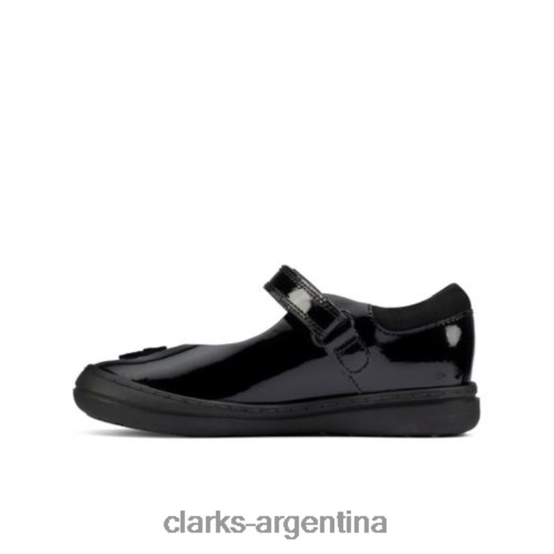 Clarks niños 2FZPZ4631 patinete daisy inf g fit clarks charol negro charol negro