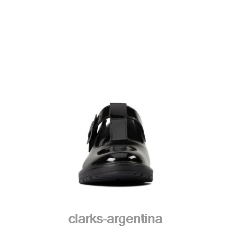 Clarks niños 2FZPZ4636 charol negro loxhamshine jnr f fit clarks charol negro