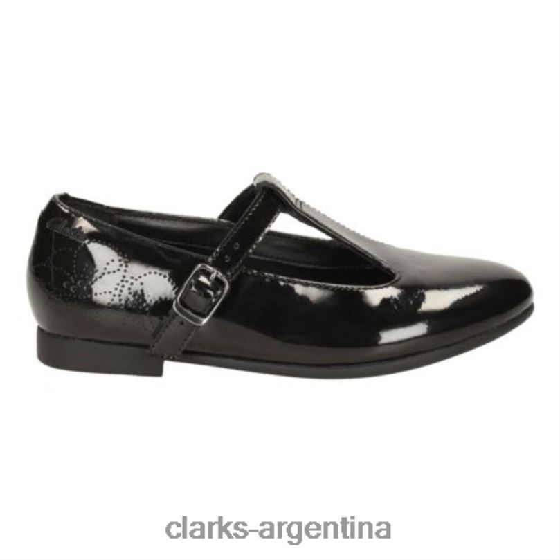 Clarks niños 2FZPZ4669 selsey fudge inf g fit clarks charol negro charol negro