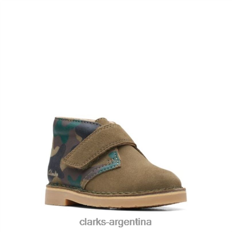 Clarks niños 2FZPZ6884 bota desierto caqui camo 2 niño caqui camo clarks camuflaje caqui
