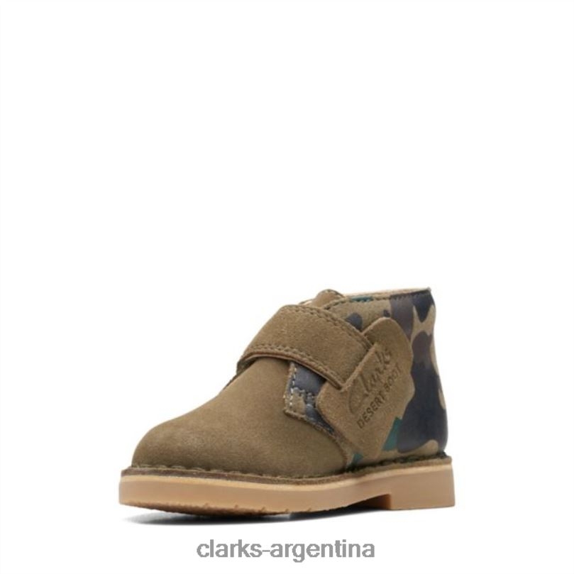 Clarks niños 2FZPZ6884 bota desierto caqui camo 2 niño caqui camo clarks camuflaje caqui