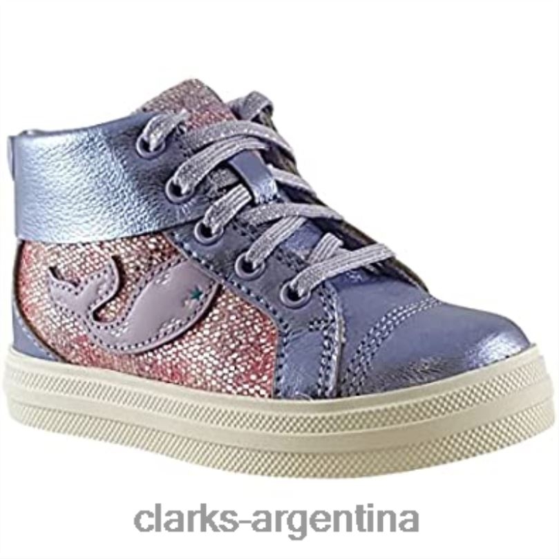 Clarks niños 2FZPZ982 botas nova city niño piel lila clarks