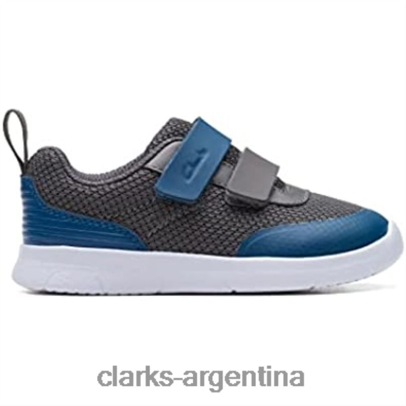 Clarks niños 2FZPZ615 Zapatillas ath tone niño textil azul clarks