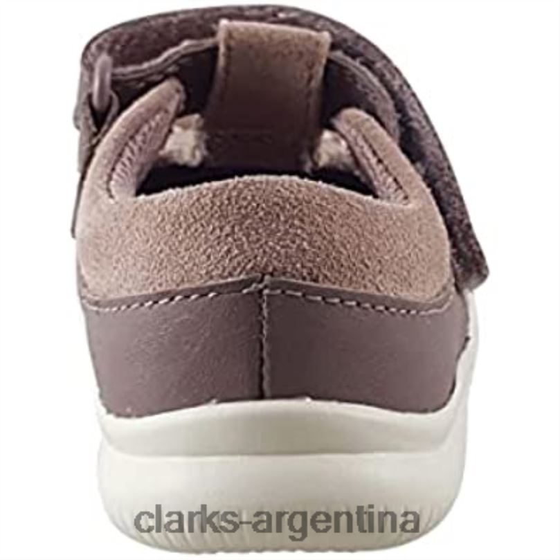 Clarks niños 2FZPZ1019 zapatos clarks crest moc de cuero para niño rosa
