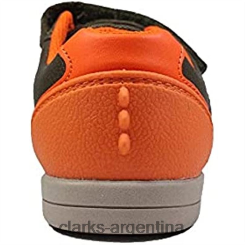 Clarks niños 2FZPZ62 zapatos rex play para niño de cuero verde caqui con cinta adhesiva para niños clarks