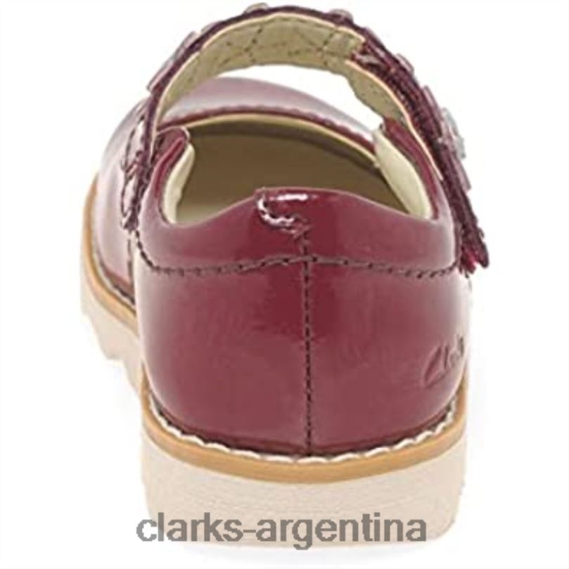 Clarks niños 2FZPZ81 Zapatos Clarks Crown Petal de piel encerada para niños pequeños