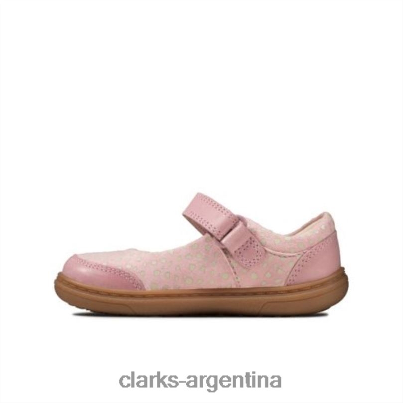 Clarks niños 2FZPZ4601 clarks polvoriento rosa cuero flashbright fst h fit cuero rosa polvoriento