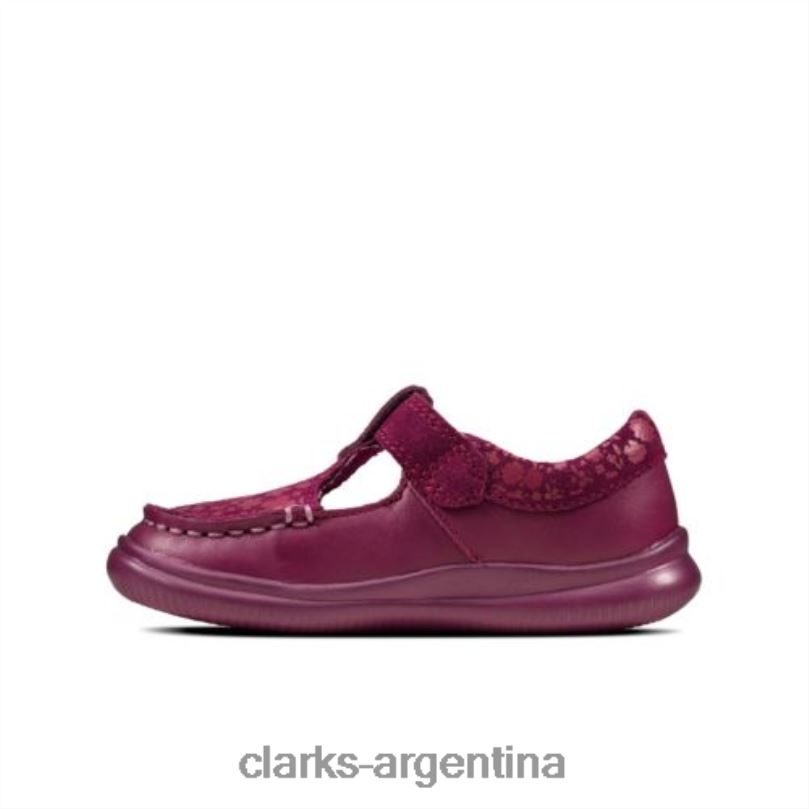 Clarks niños 2FZPZ4614 cresta rosa fst g fit berry clarks baya