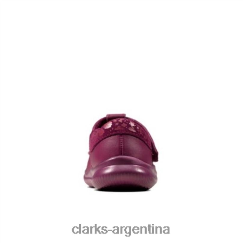Clarks niños 2FZPZ4614 cresta rosa fst g fit berry clarks baya