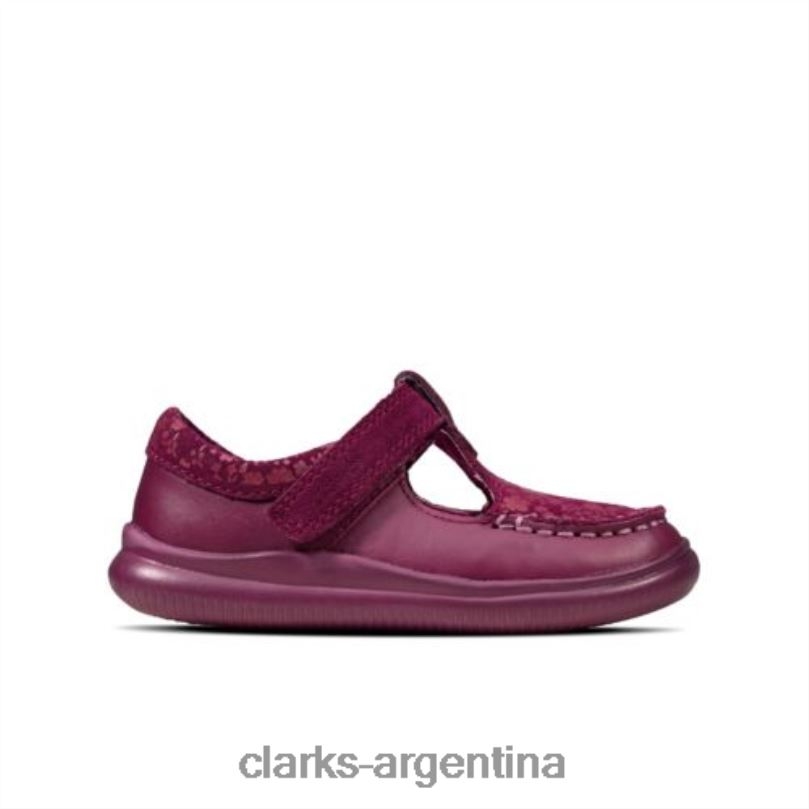Clarks niños 2FZPZ4615 cresta rosa fst h fit clarks berry baya