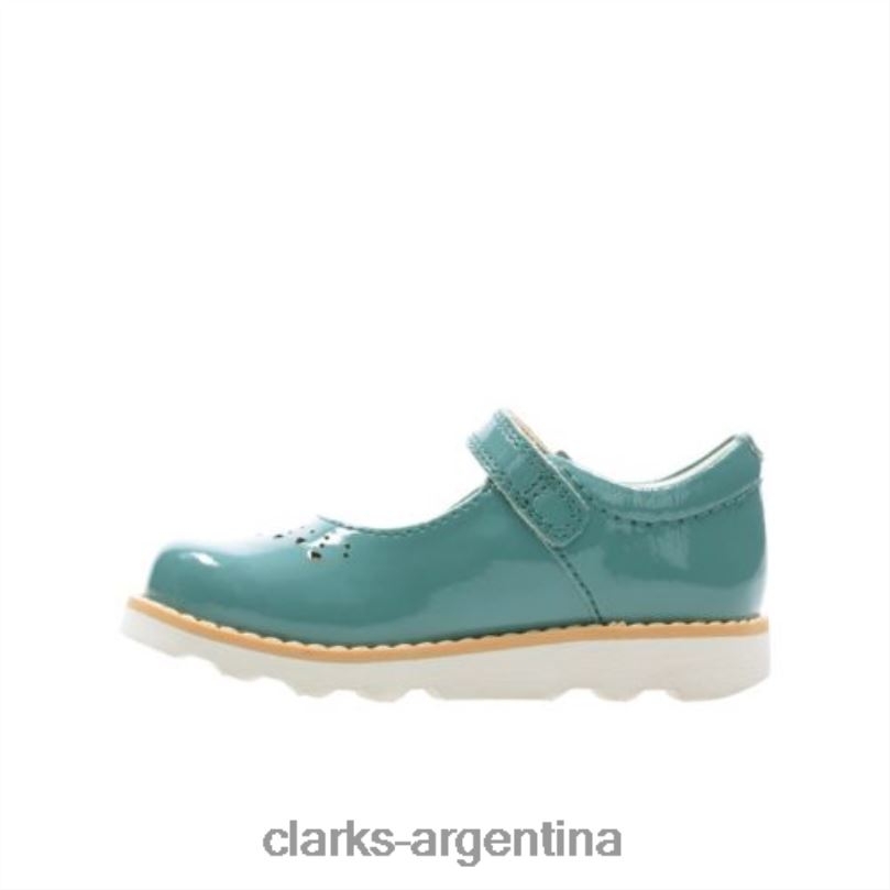 Clarks niños 2FZPZ4621 corona salto fst f fit clarks cuero verde azulado cuero verde azulado